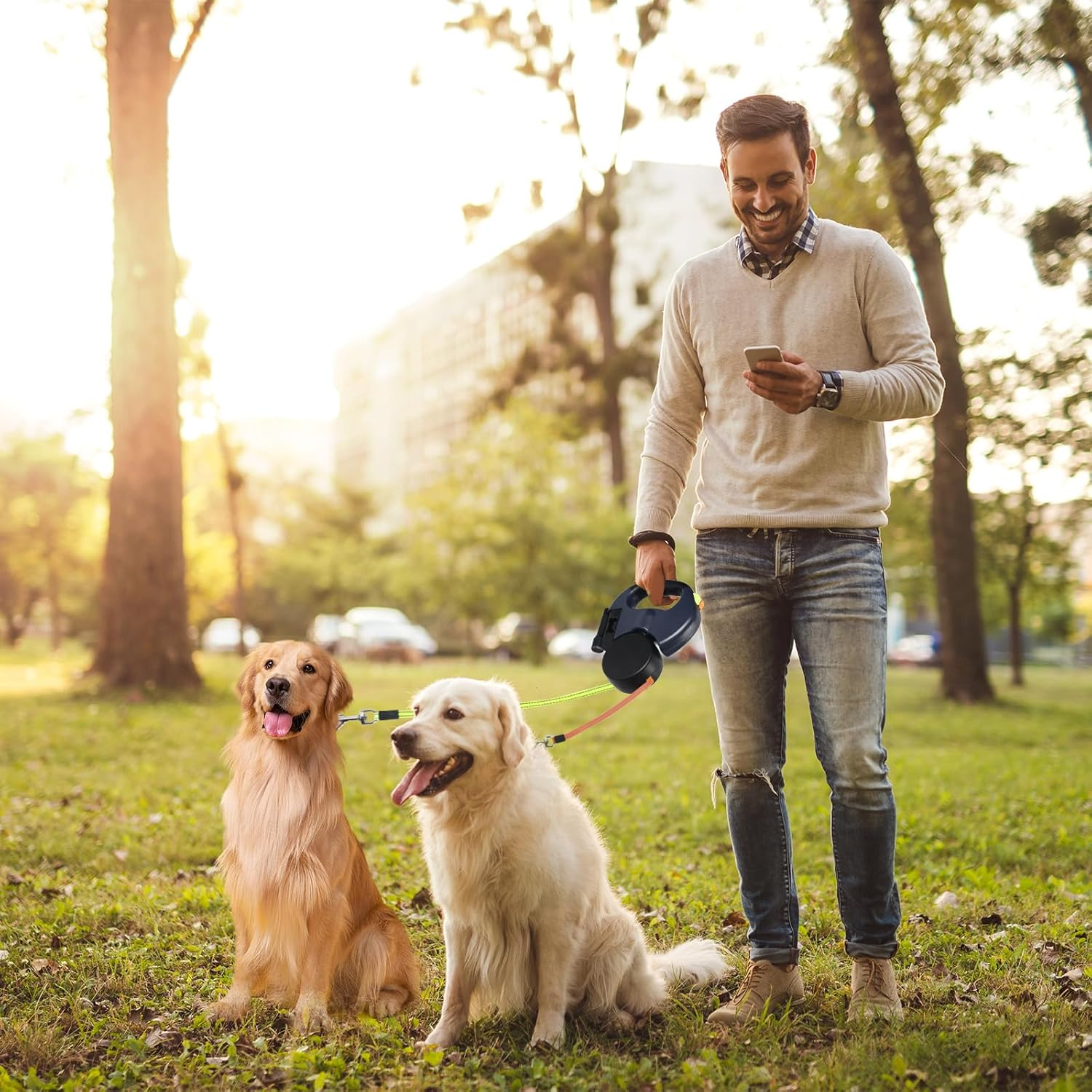 TwinControl Retractable Dog Leash