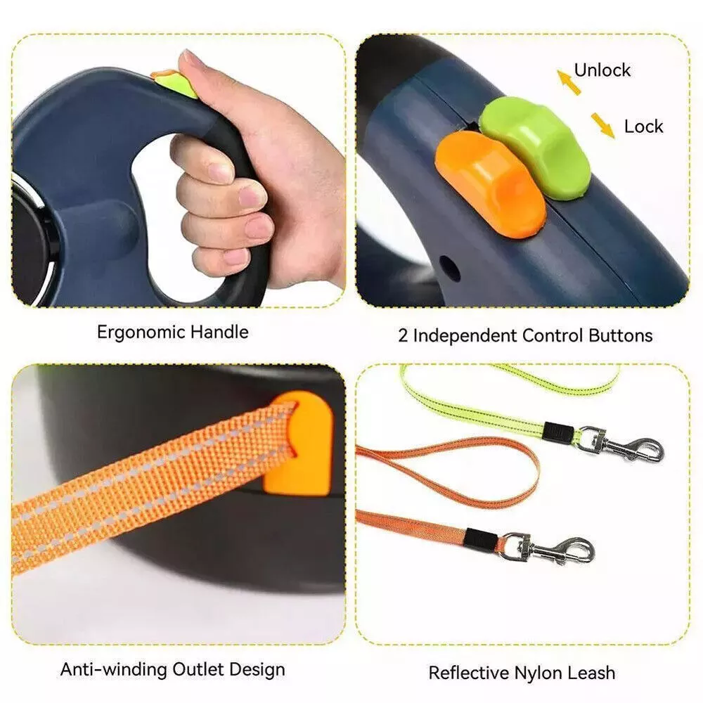 TwinControl Retractable Dog Leash