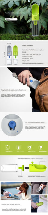 Travel Dog Water Bottle 400ml