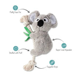 Fringe Studio Plush Koala Bear Squeaker Toy XL Gray