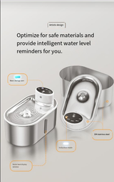 Stainless Steel Infrared Pet Water Fountain