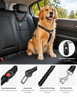 Vastar 3-in-1 Adjustable Dog Car Harness