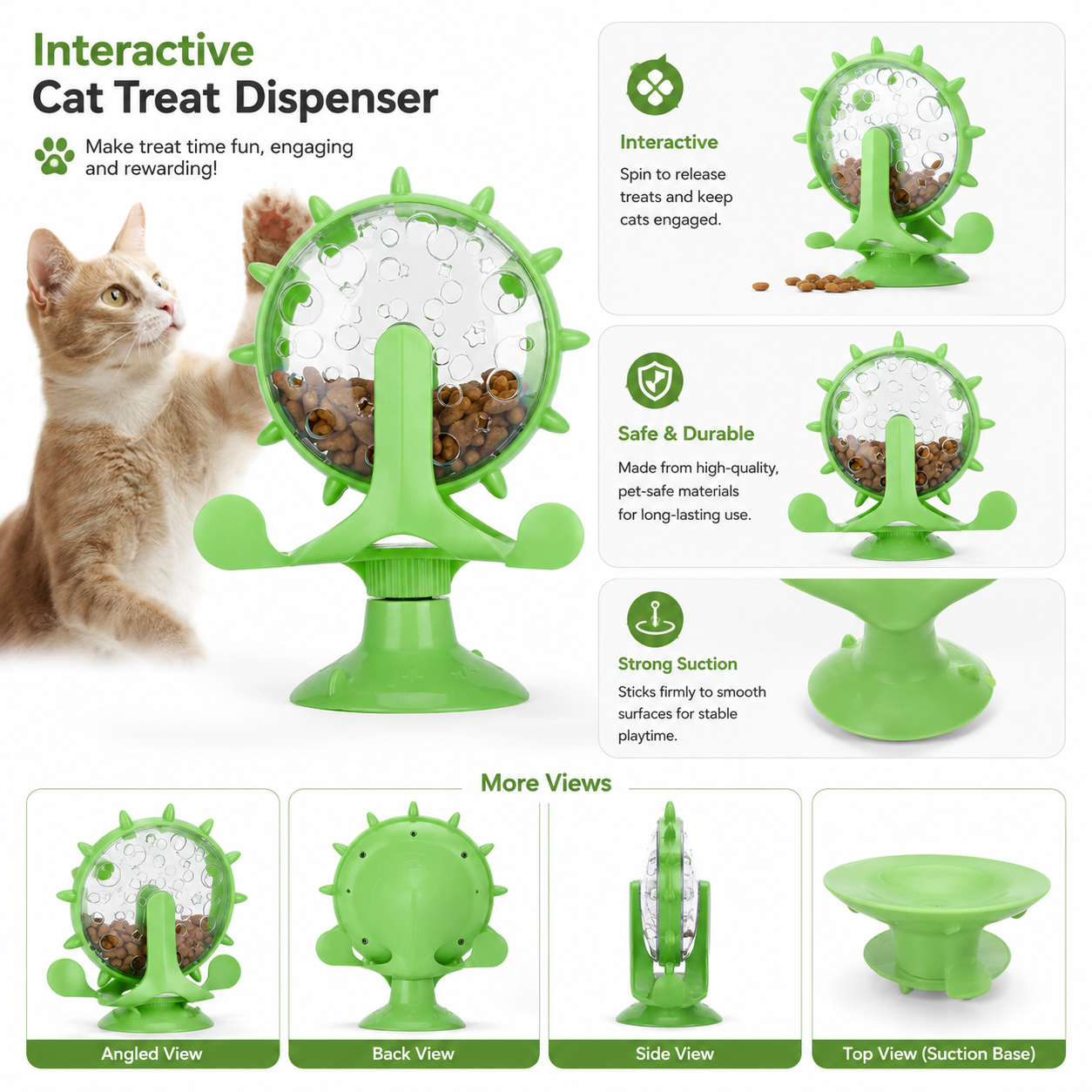 360° Cat Puzzle Feeder Toy