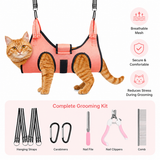 Enhanced Pet Grooming Hammock: Safe & Comfortable