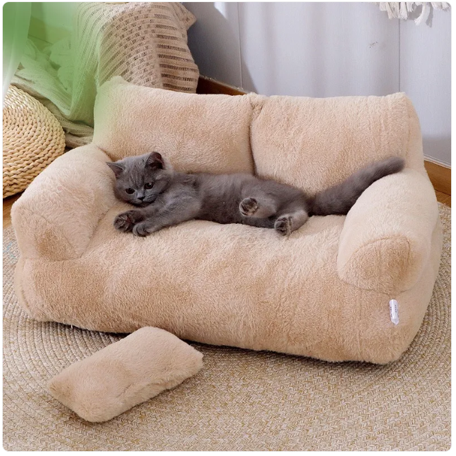 Plush Pet Anti Anxiety Calming Bed