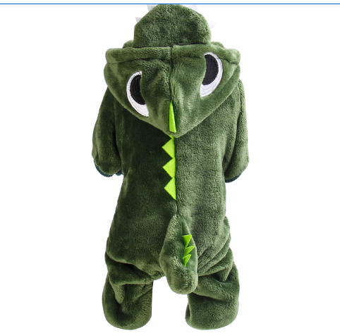 Thickened Warm Dinosaur Transform Pet Clothing