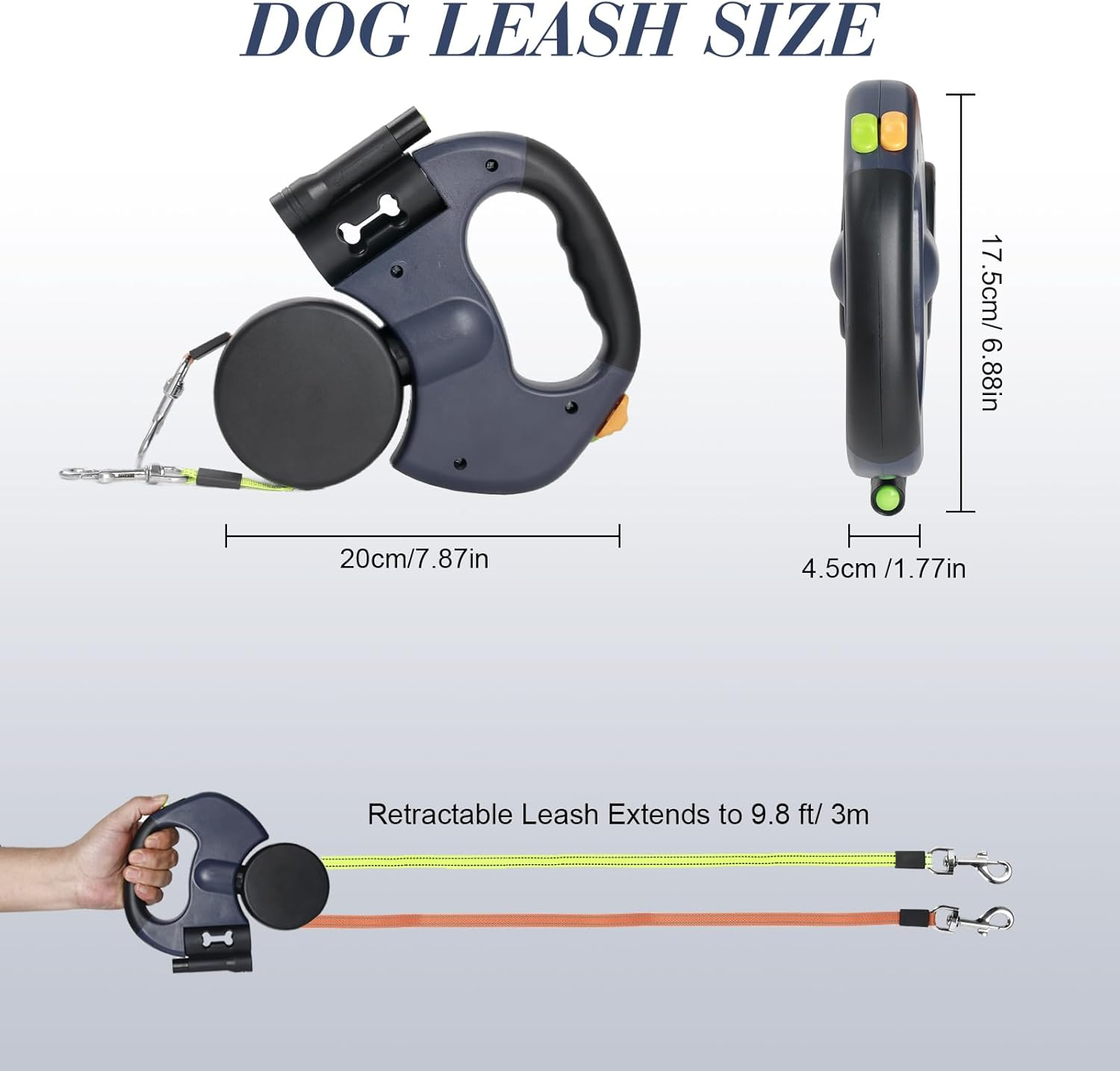 TwinControl Retractable Dog Leash