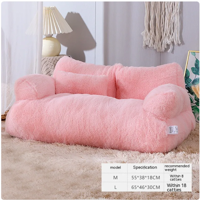 Plush Pet Anti Anxiety Calming Bed