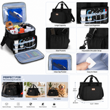 CURMIO Deluxe Pet Grooming Organizer Bag