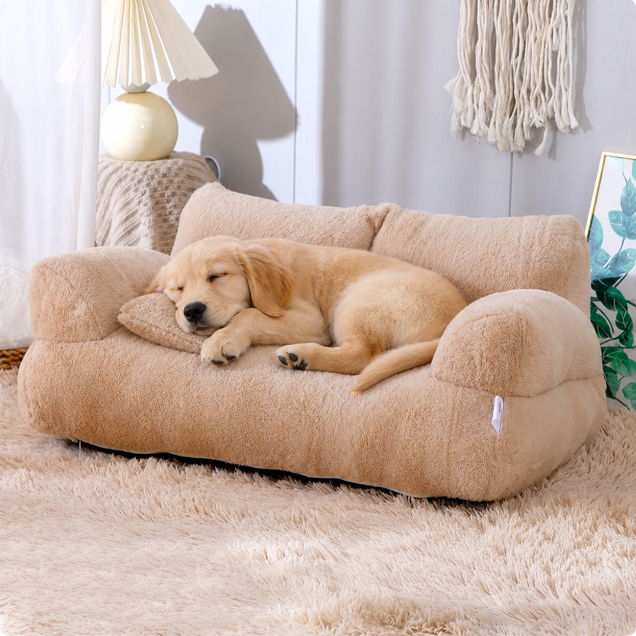 Plush Pet Anti Anxiety Calming Bed